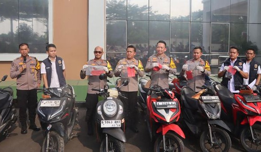 polres tangerang selatan berhasil ungkap sindikat curanmor di tangsel polisi sita 16 unit motor 78560