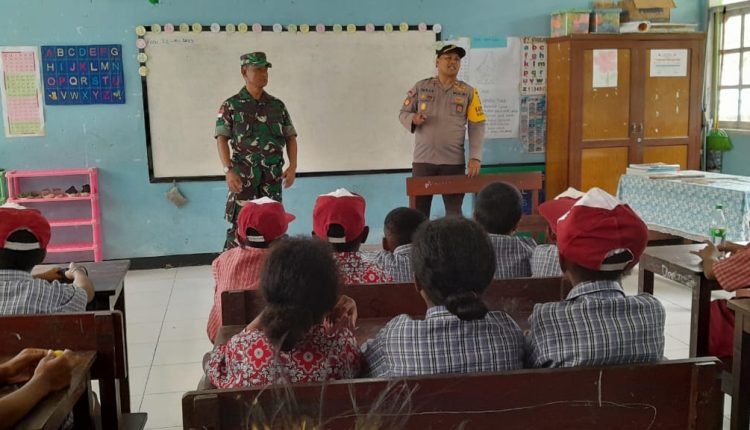 polsek depapre beri edukasi kepada pelajar tentang maraknya isu penculikan 53772