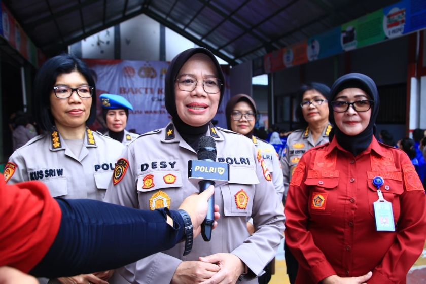 polwan dukung pelaksanaan pemilu 2024 berjalan damai 62640