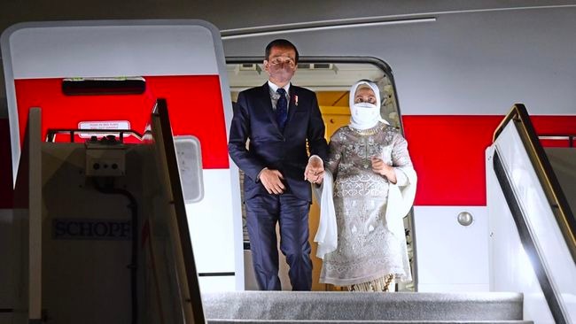 presiden jokowi dan iriana kembali ke tanah air dari abu dhabi 47979