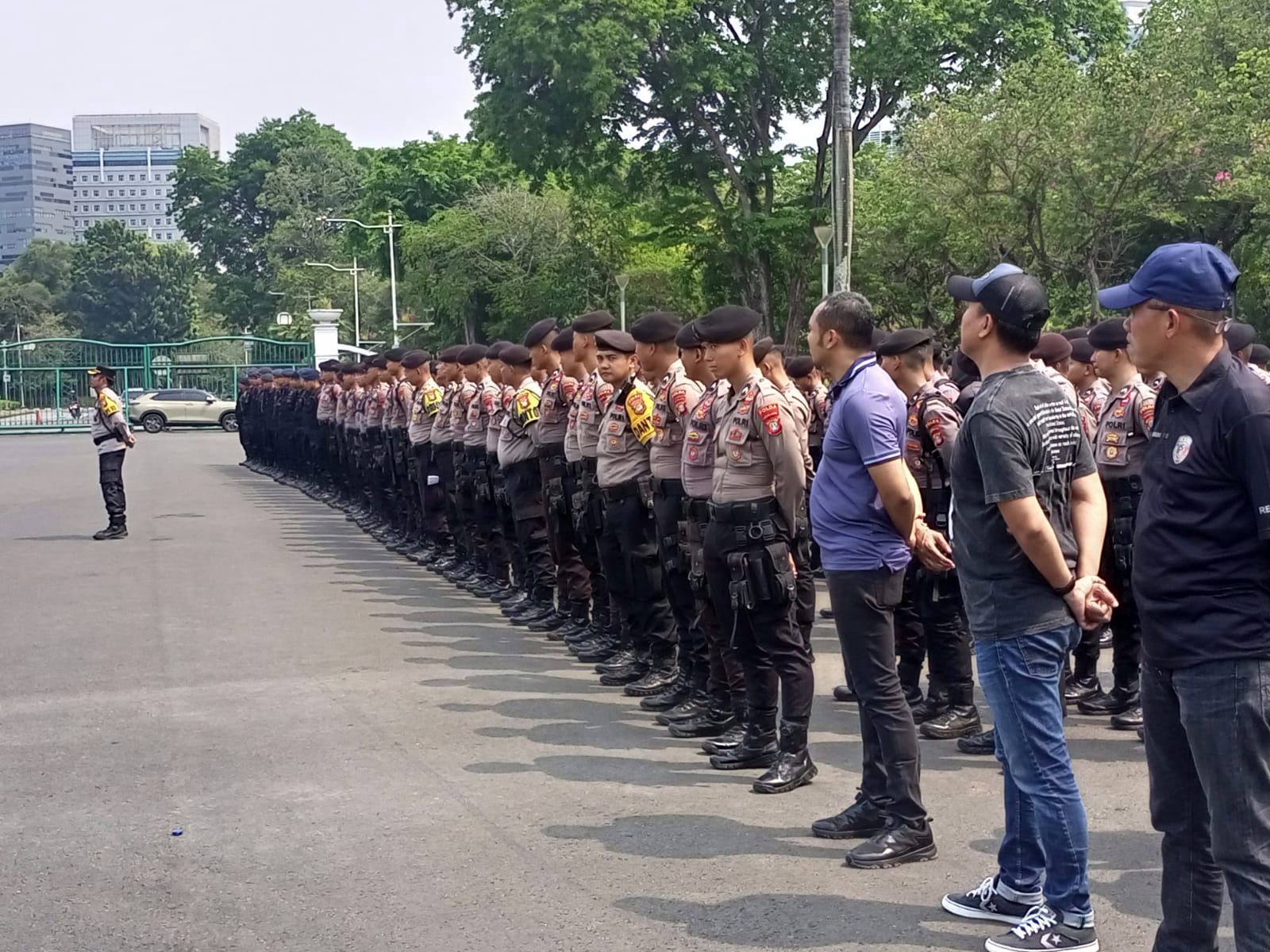 ratusan personel amankan kampanye pilkada jakarta hari ini 80296