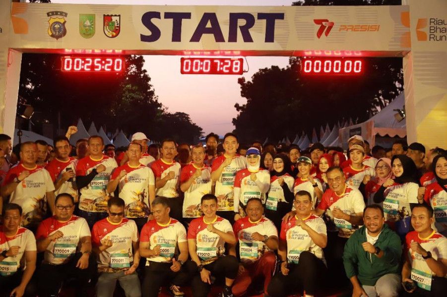 riau bhayangkara run 2023 yang diikuti 2000 peserta berlangsung sukses 61970