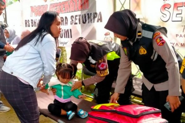 rs bhayangkara setukpa berikan layanan kesehatan kepada warga terdampak gempa cianjur 51949