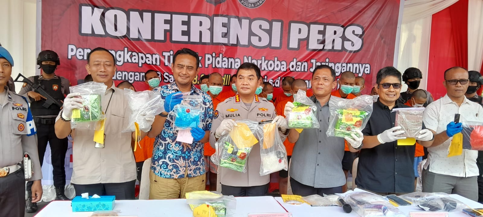 selama dua bulan polda jambi berhasil ungkap 28 kasus tindak pidana narkoba jaringan luar negeri 71080