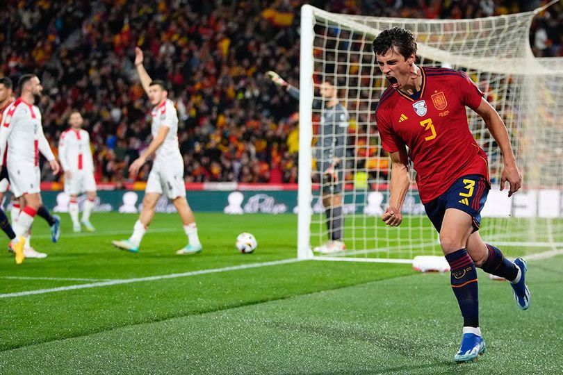 spanyol menang telak 3 1 lawan georgia 66468