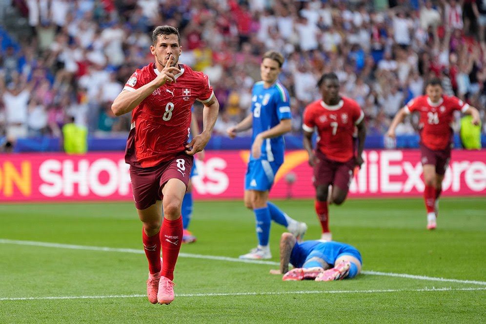 timnas swiss berhasil pulangkan juara bertahan timnas italia di euro 2024 75903