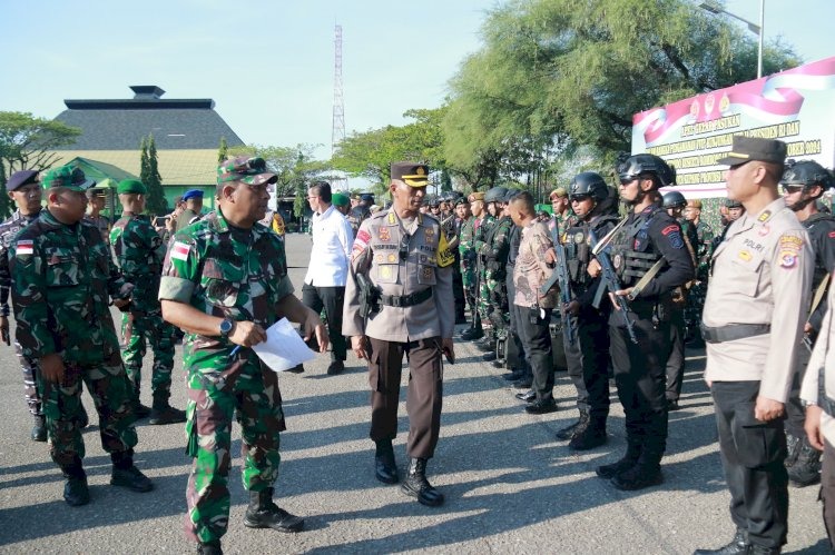 tni polri siagakan pengamanan vvip di kupang jelang kunjungan presiden jokowi di ntt 79420