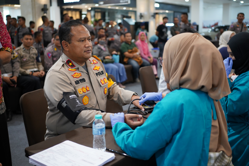 wakapolda diy hadiri bakti sosial donor darah 70714
