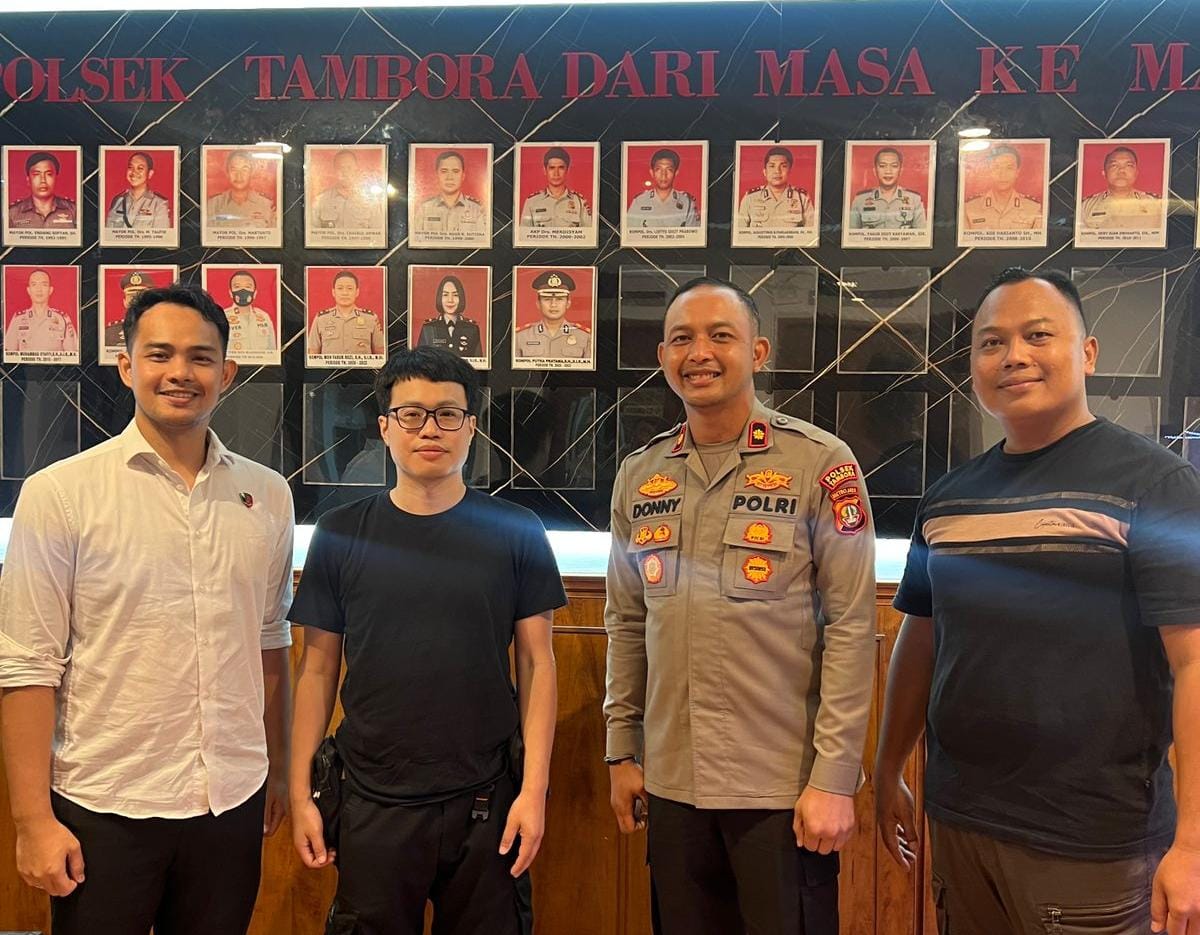 warga negara asing apresiasi kinerja polsek dalam penanganan kasus kehilangan 83002