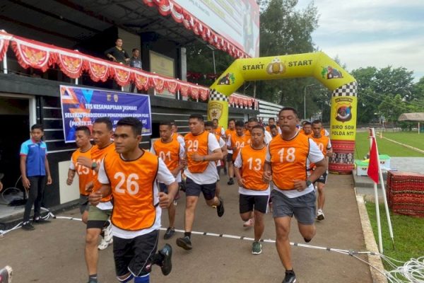 150 calon siswa perwira gelombang pertama gelar tes jasmani polda ntt 71092