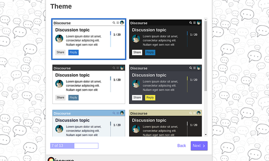Cara Install dan Konfigurasi Discourse Forum di Ubuntu 18.04 Choose a theme