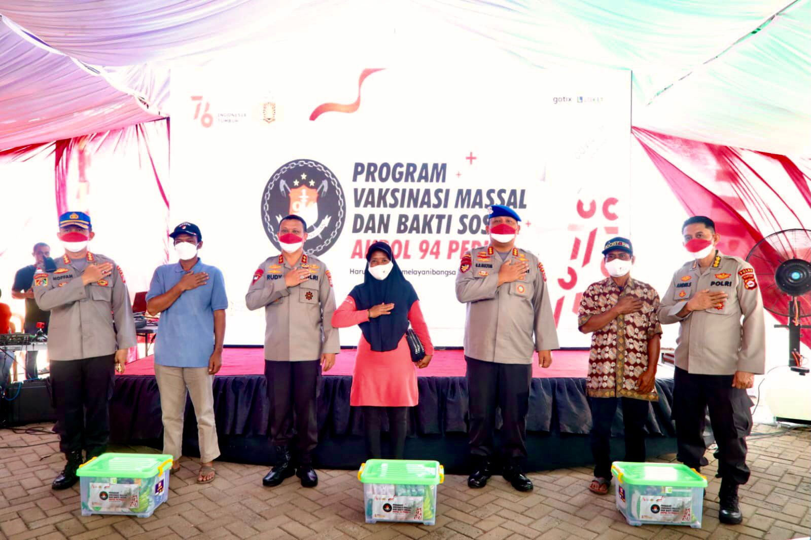 27 tahun pengabdian alumni akpol 1994 gelar kegiatan vaksinasi massal di pelabuhan paku 9522