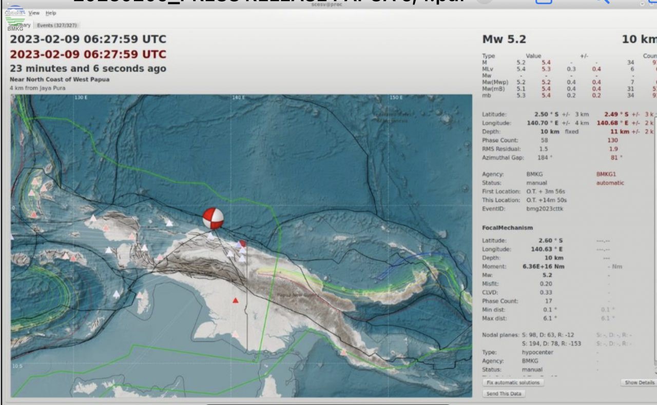 4 orang meninggal akibat gempa bumi magnitudo 54 mengguncang jayapura 54352