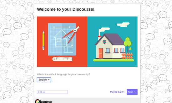 Cara Install dan Konfigurasi Discourse Forum di Ubuntu 18.04 Setup Wizard