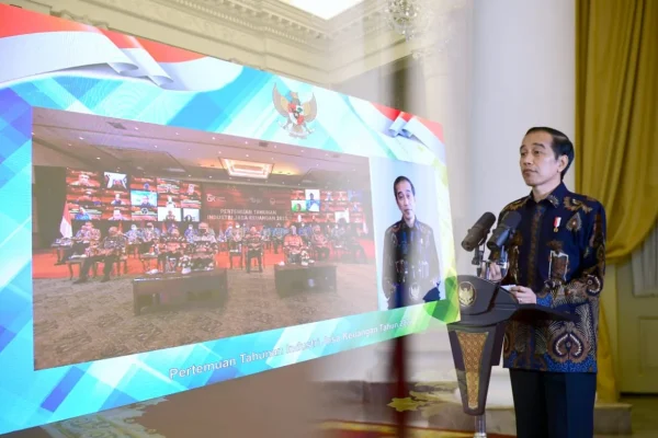 JOKOWI PERTEMUAN JASA KEUANGAN