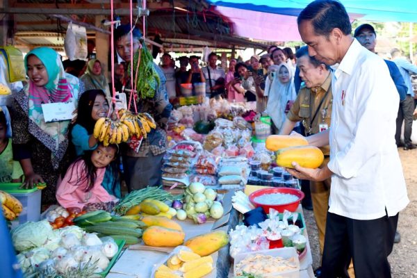 Kunjungi Pasar Tanjung Bungur Presiden Harga Semuanya Baik 1024x768 1