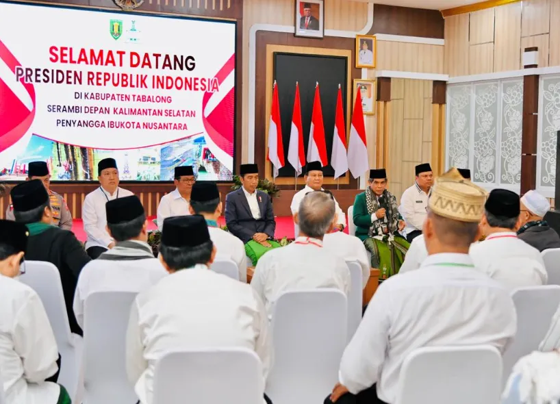 Presiden Jokowi Gelar Pertemuan dengan Tokoh Agama dan Tokoh Adat Kalimantan Selatan
