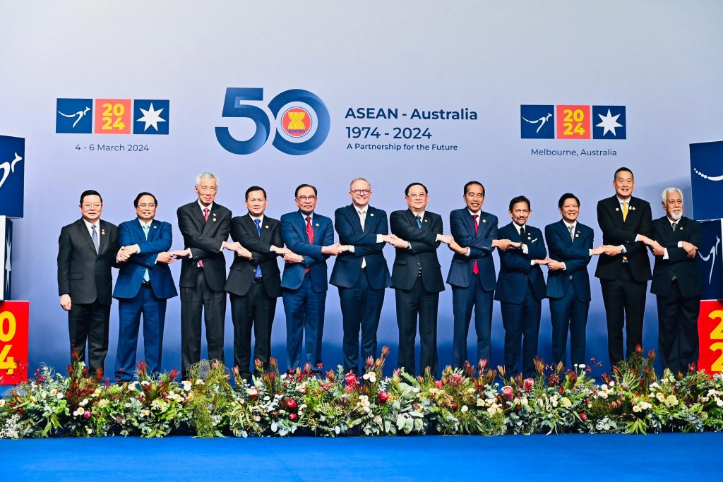 Presiden Jokowi Hadiri Resepsi KTT Khusus ASEAN Australia 1024x683 1