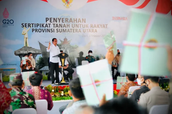 Presiden Jokowi Kembali Tegaskan Pentingnya Sertifikat Tanah bagi Masyarakat