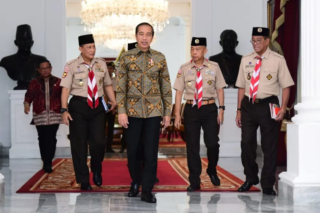 Presiden Jokowi Terima Kunjungan Kwarnas Gerakan Pramuka 1024x682 1