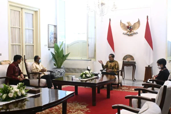 Presiden Jokowi Terima Menteri Luar Negeri Malaysia di Istana Merdeka