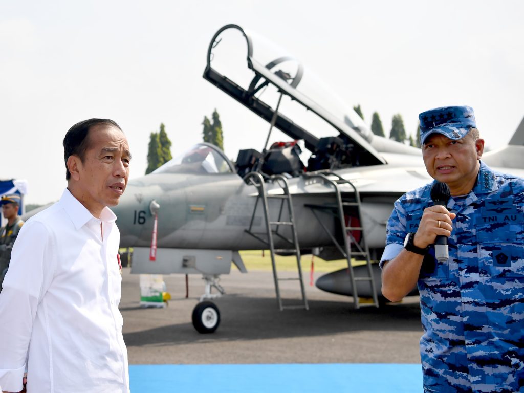 Presiden Jokowi Tinjau Kesiapan Alutsista di Pangkalan TNI AU Iswahjudi 1024x768 1