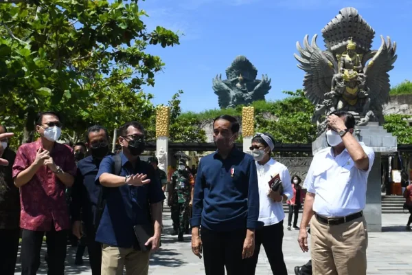 Presiden Jokowi Tinjau Kesiapan GWK Cultural Park untuk KTT G20
