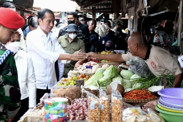 Presiden dan Ibu Iriana Cek Harga Kebutuhan Pokok 1024x768 1