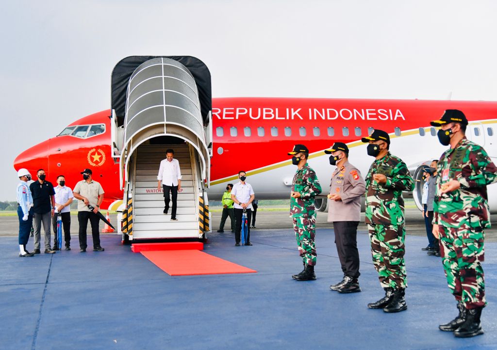 Presiden tiba di Halim