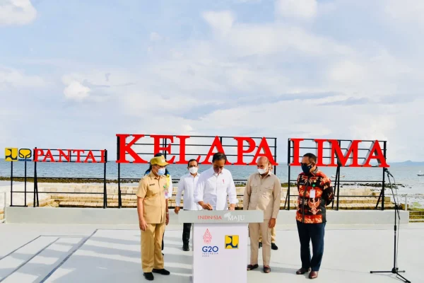 Resmikan Penataan Kawasan Kota Kupang Presiden Pengunjung Makin Nyaman Datang ke NTT