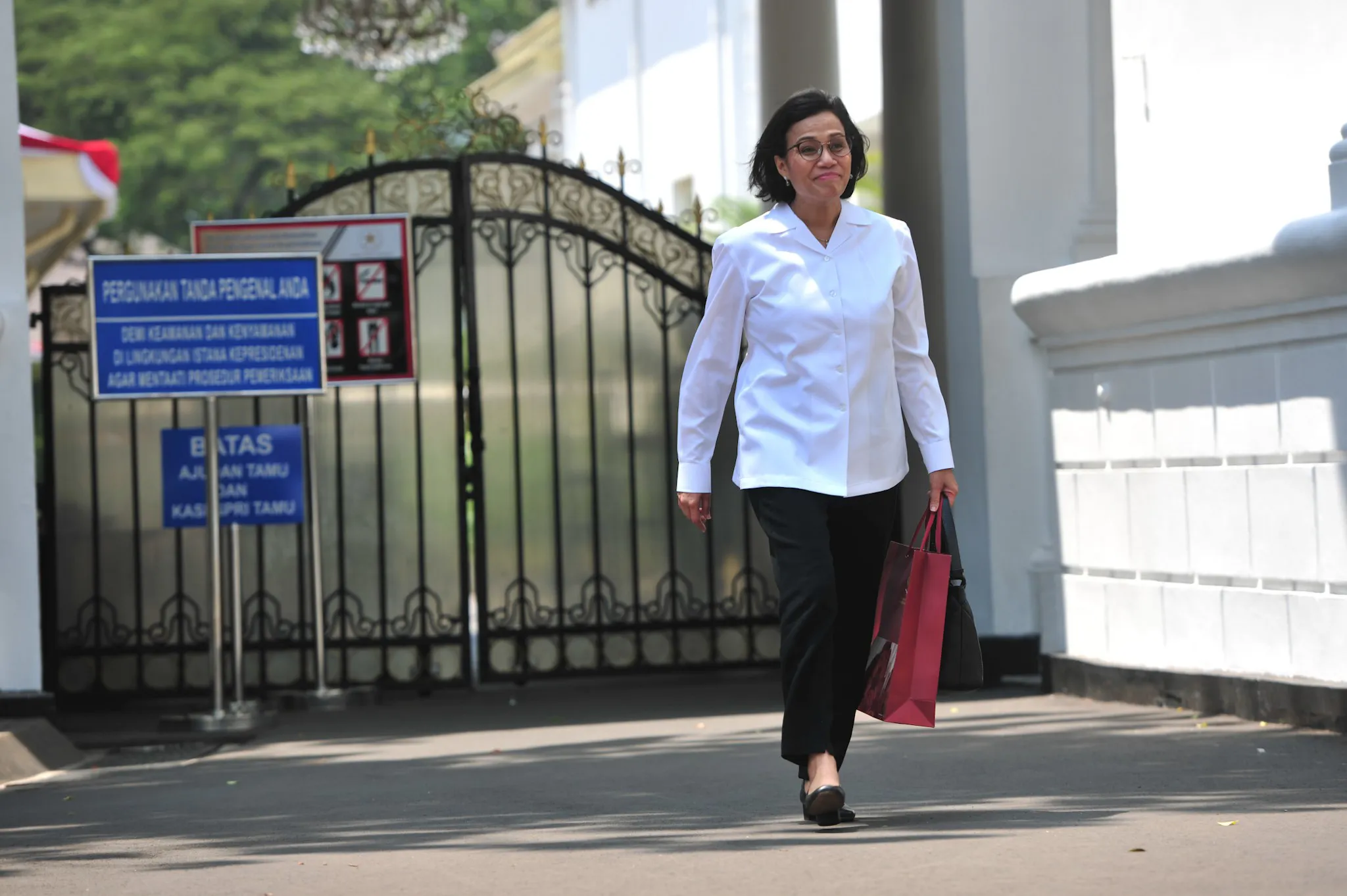 Sri Mulyani di Istana