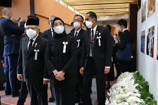 Wapres Maruf Amin Hadiri Prosesi Pemakaman Kenegaraan Shinzo Abe