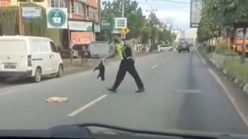 aksi viral personel polres langkat kubur kucing mati dapat apresiasi kapolda sumut 19808