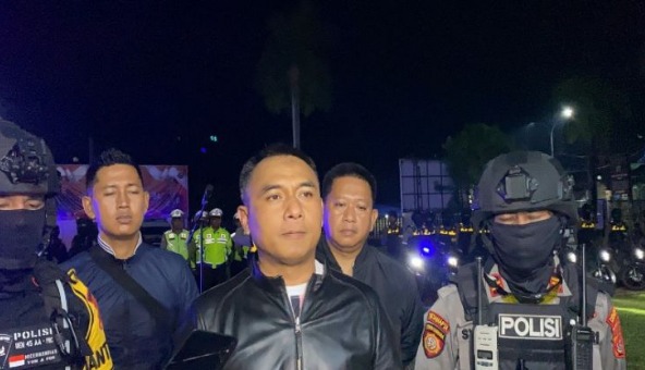 antisipasi tawuran di malam hari polresta kendari gelar patroli skala besar 53676