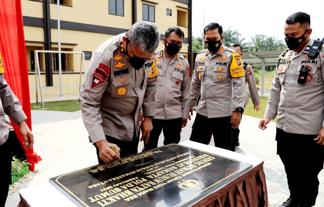 atasi kekurangan rumah personel polri kapolda sumut resmikan rusun satya bakti direktorat samapta 30633
