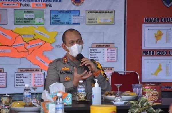 bahas penanganan covid 19 di kab batanghari kapolda jambi gelar tatap muka bersama forkopimda dan satgas covid 19 batanghari 28830