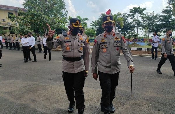 bahas situasi kamtibmas kapolda lampung kunjungi polres pesawaran 48675