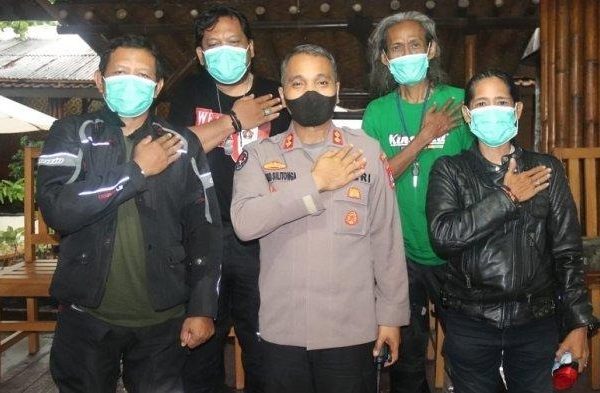 banten regional police enthusiastically welcomes the nationality exploration team of journalists crossing 34 provinces 43393