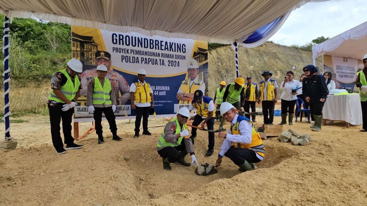 bentuk sinergitas kementerian pupr mulai pembangunan rusun polda papua 71425