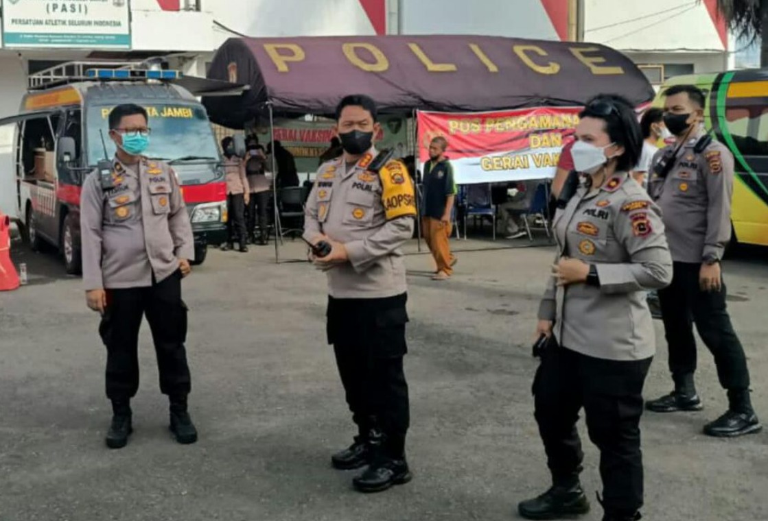 beri rasa aman suporter gubernur cup jambi 2022 polda dan polresta dirikan pos pengamanan 22753