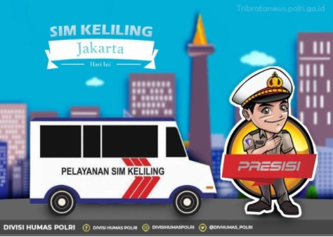 berikut jadwal dan lokasi layanan sim keliling di jakarta kamis 03 februari 2022 23137