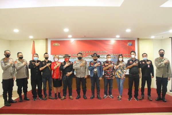 bersilahturahmi dengan ormas adat kapolda harap keamanan dan ketertiban masyarakat di sulut 23022