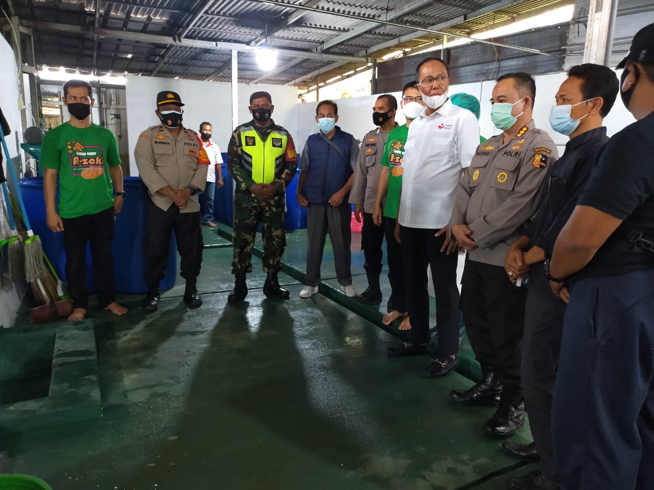 bhabinkamtibmas korbinmas baharkam mabes polri apresiasi pembukaan rumah produksi tempe azaki bekasi 9016