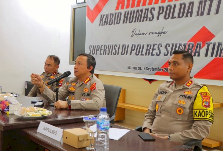 bidhumas polda ntt gelar supervisi di polres sumba timur tingkatkan potensi kehumasan 79054
