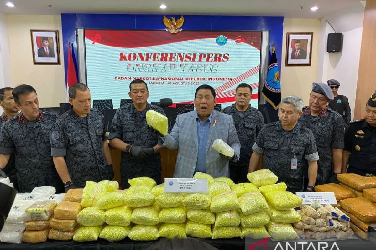 bnn sita 274 kilogram narkotika dari pengungkapan 5 kasus 62447