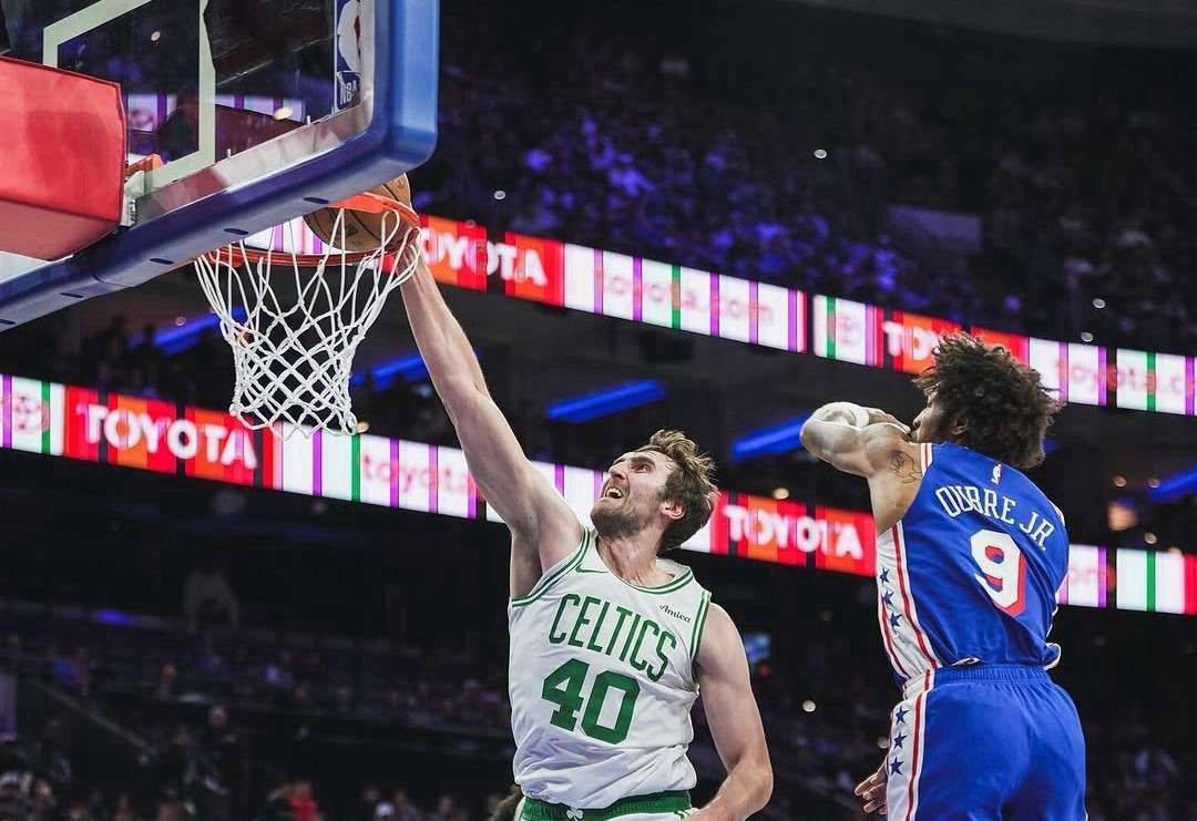 boston celtics raih kemenangan mudah philadelphia seventy sixers 84508