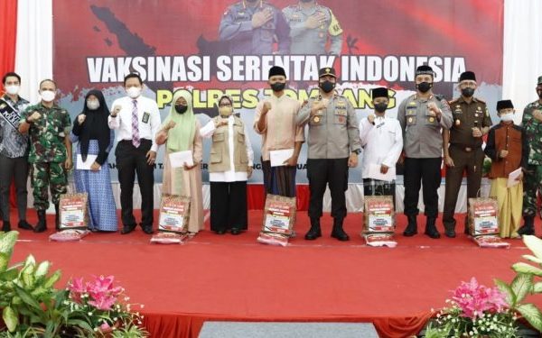 capaian vaksinasi di kabupaten jombang mendapat apresiasi polda jatim 21071