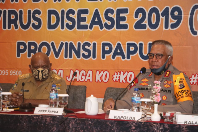 cegah covid 19 polda papua tingkatkan sinergitas 34858