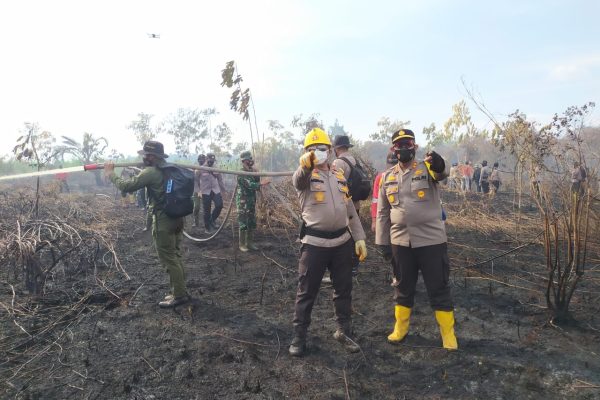 cegah karhutla polda riau padamkan 44 titik api 30789