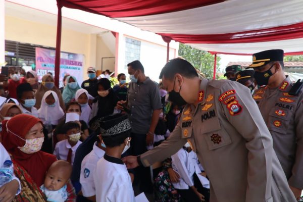 cegah penyebaran covid 19 polda banten gelar vaksinasi anak di solear tangerang 22746